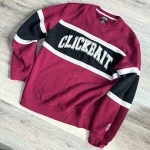 David Dobrick Clickbait Burgundy Sweatshirt
